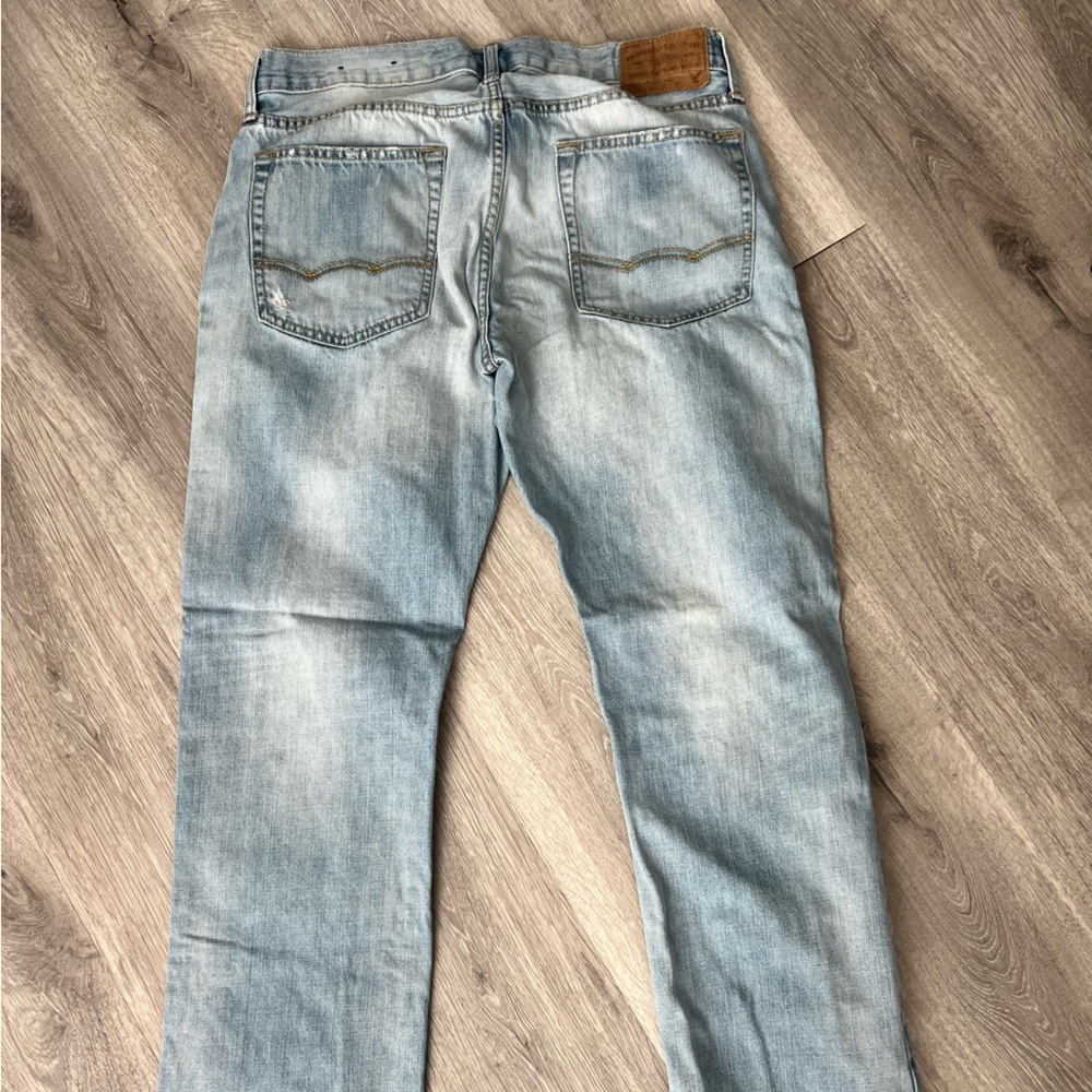 American Eagle Outfitters Men's Light Blue Slim Jeans - Picture 4 of 4